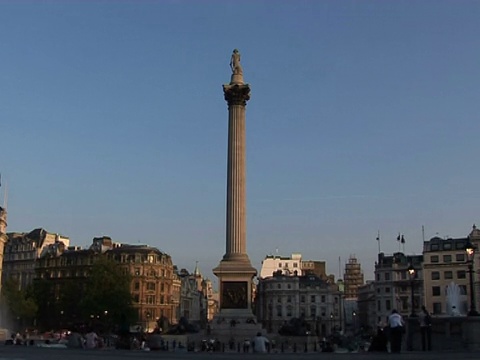特拉法加广场，伦敦-时光流逝视频素材