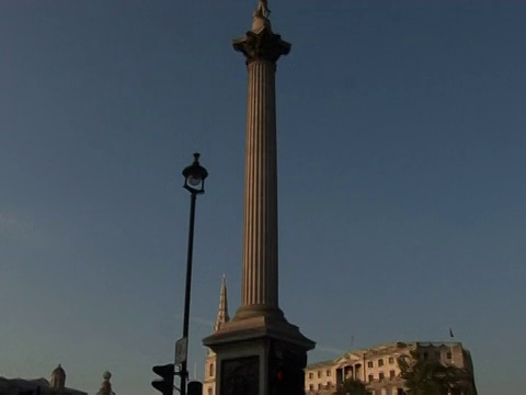 纳尔逊纪念柱，伦敦(2)视频素材