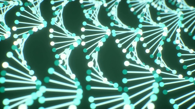 4K抽象DNA螺旋。视频素材