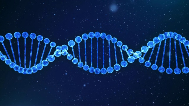 蓝色DNA链视频素材