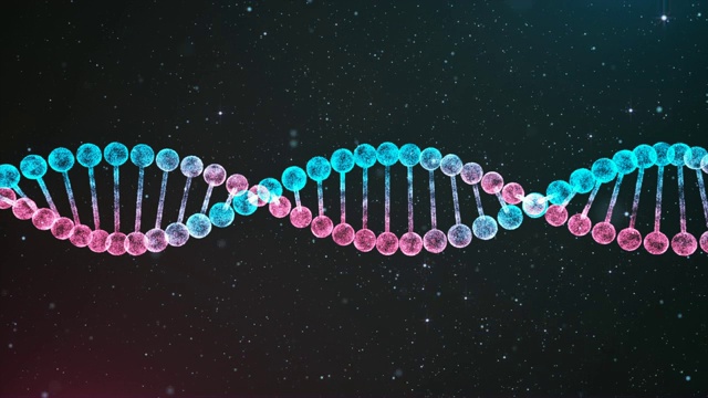 双色DNA链环视频素材