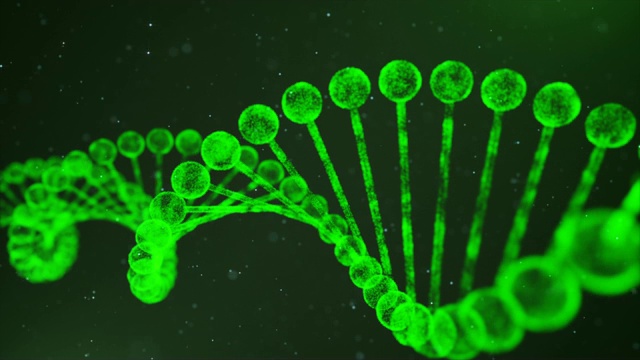 绿色DNA链视频素材