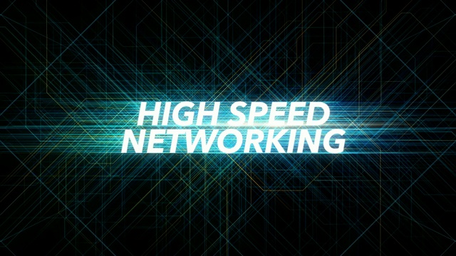 数字线路技术字-高速网络视频下载