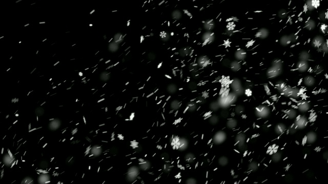 4K可循环降雪Alpha(可循环)视频素材