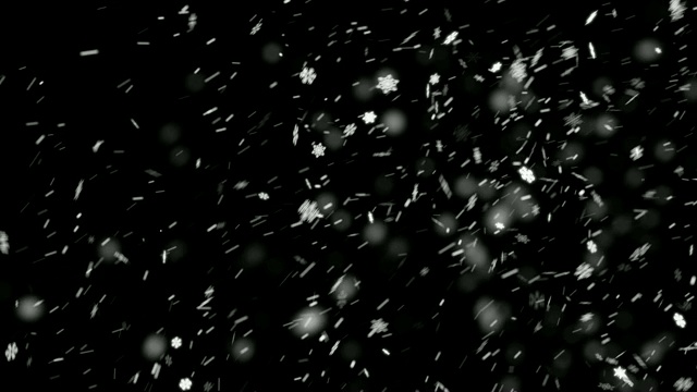 4K可循环降雪Alpha(可循环)视频素材