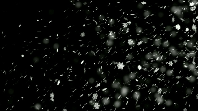 4K降雪背景(可循环)视频素材