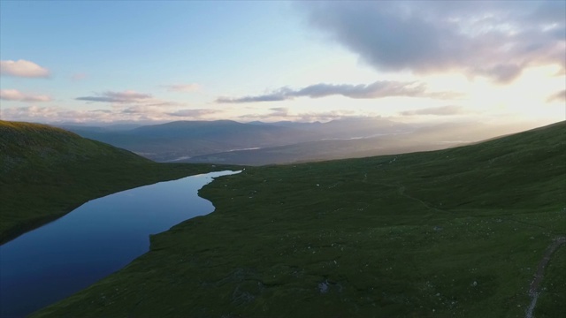山湖蓝色时光视频素材