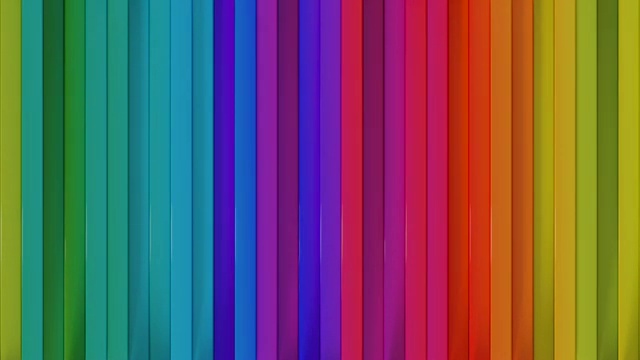 明亮的彩色垂直线无缝循环3D渲染动画视频下载