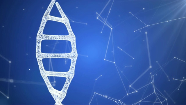 DNA序列，发光的DNA编码结构视频下载
