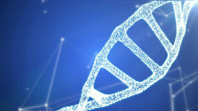DNA序列，发光的DNA编码结构视频下载