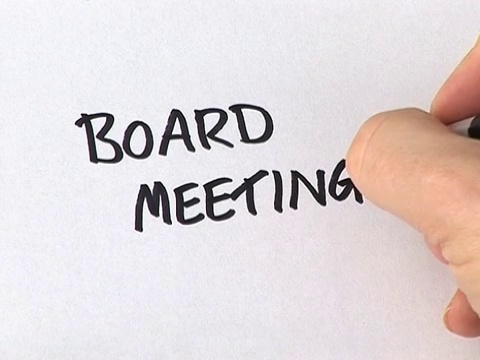 写"董事会会议"的人视频素材