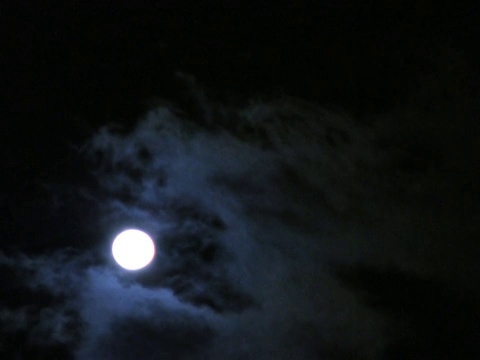 月球。云经过。视频下载