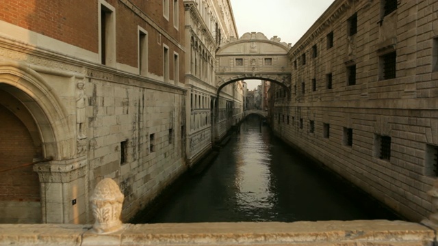 威尼斯的叹息桥视频素材