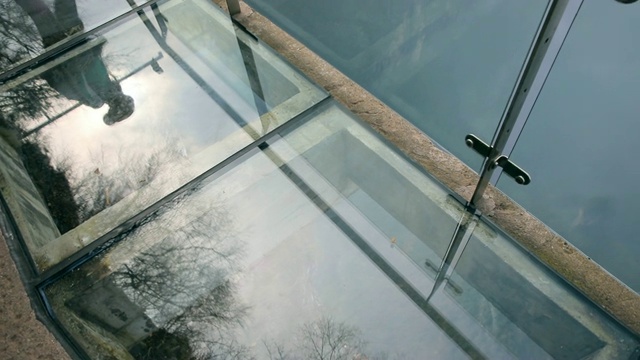 中国湖南张家界的山地玻璃楼梯视频下载