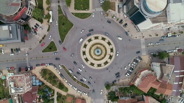 阿尔巴尼亚斯库德拉市的天线和全球卫星视频下载