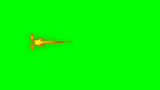 火焰燃烧的动画-卡通火-覆盖阿尔法通道-无限循环视频素材