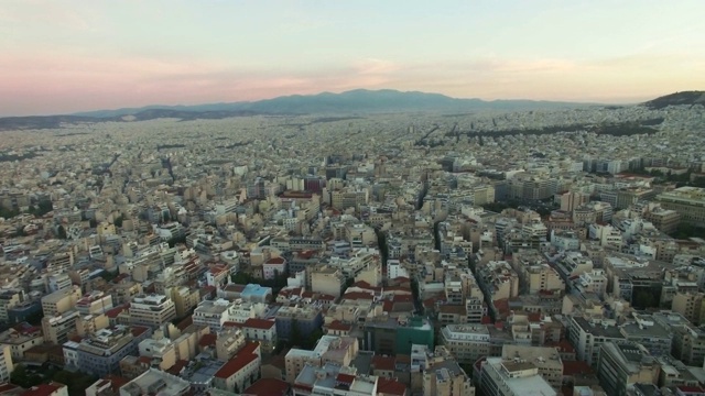 希腊雅典的无人机视频视频下载