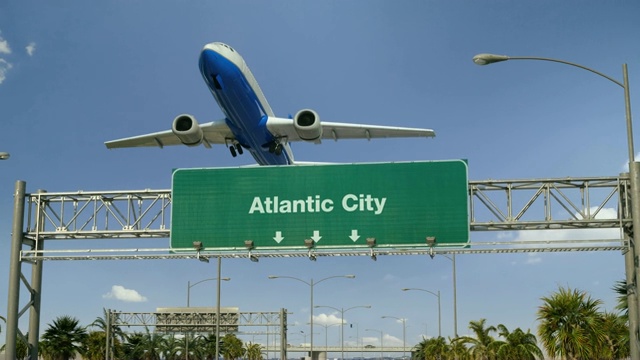 飞机从大西洋城起飞视频下载