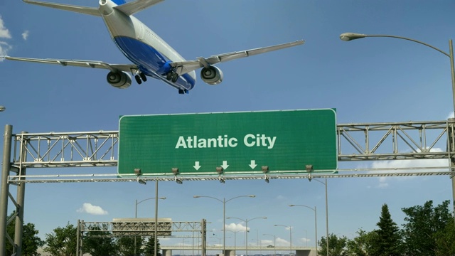 飞机降落大西洋城视频下载