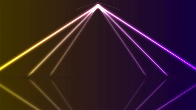 橙色紫外光氖激光线视频动画视频素材