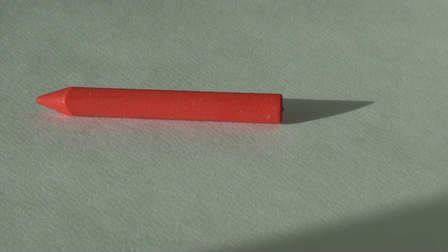 红色蜡笔颜料艺术家工具视频下载