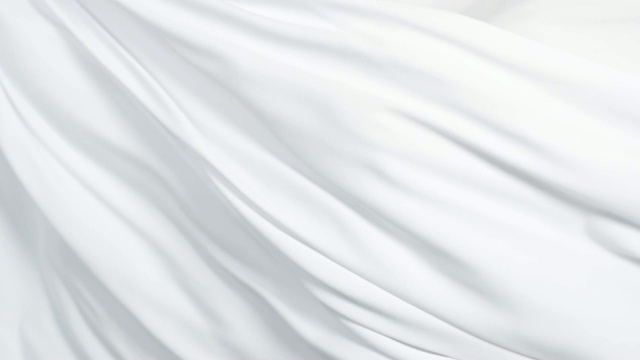 飘逸的丝绸白色针织织物背景，特写视频下载