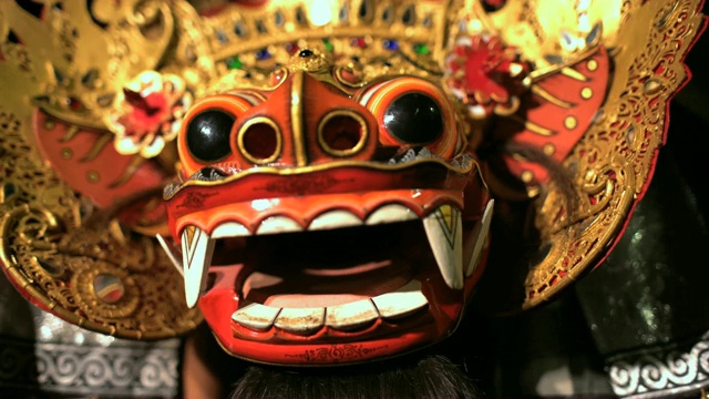 亚洲神奇龙面具人物古文化表演视频下载