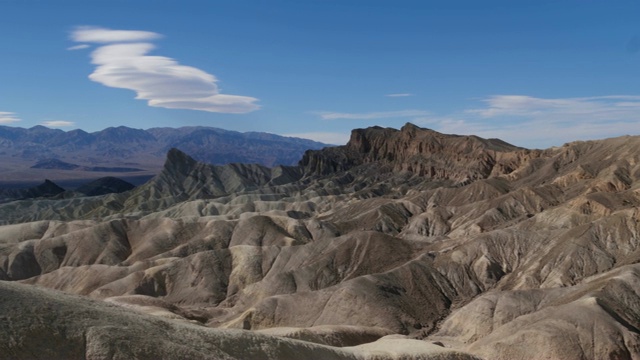 美国加州死亡谷国家公园的扎布里斯基角视频素材