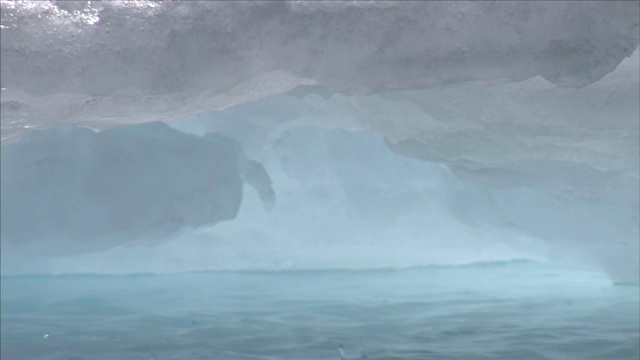 融化的冰山视频素材