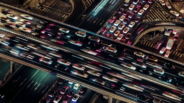 T/L HA城市交通高峰时刻的北京视频素材