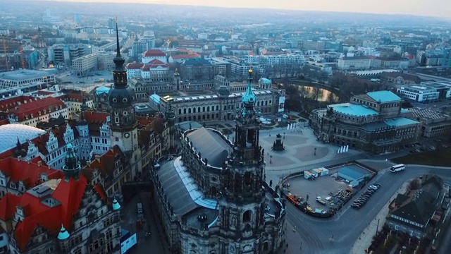 鸟瞰图德累斯顿-德国视频素材