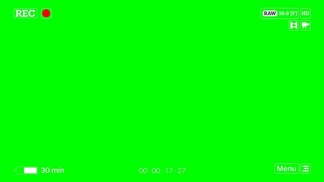 4K摄像机记录屏幕绿盒覆盖阿尔法通道视频素材