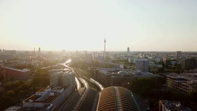 鸟瞰图柏林-德国视频素材