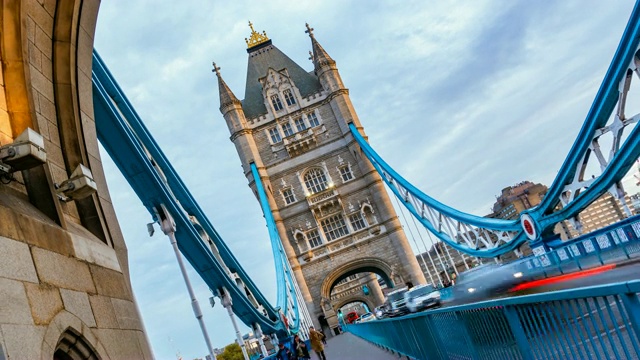 伦敦塔桥的4K延时，英国，英国视频素材