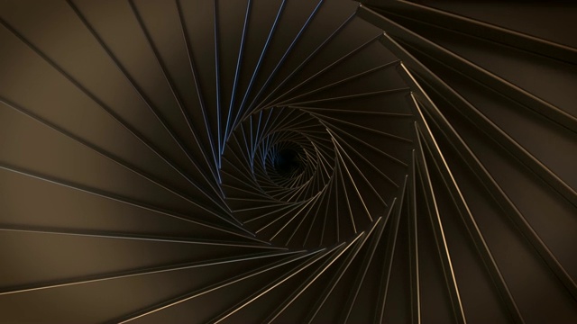 旋转楼梯，循环3D动画视频素材