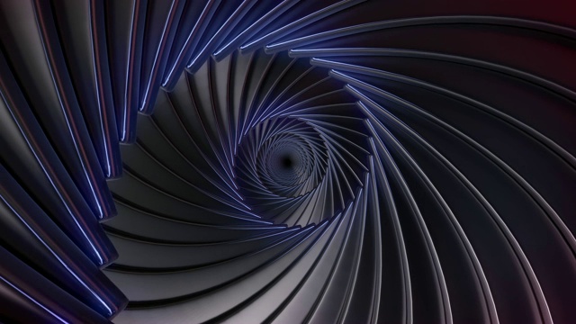 旋转楼梯，循环3D动画视频素材