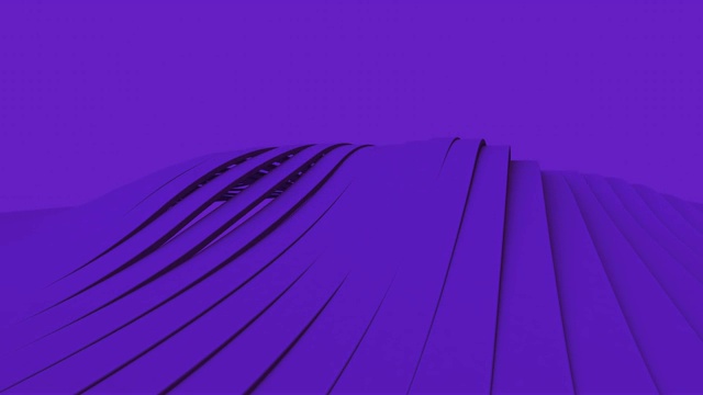 紫色抽象几何表面，最小的图案，随机波动运动背景。无缝循环4K超高清全高清。视频素材