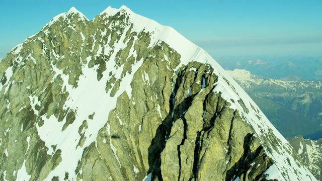 空中Eiger瑞士Grindelwald户外攀岩健身视频素材