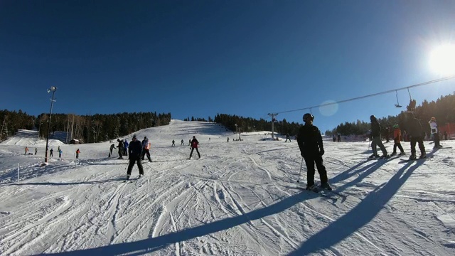 天使火滑雪场，新墨西哥州，美国视频素材