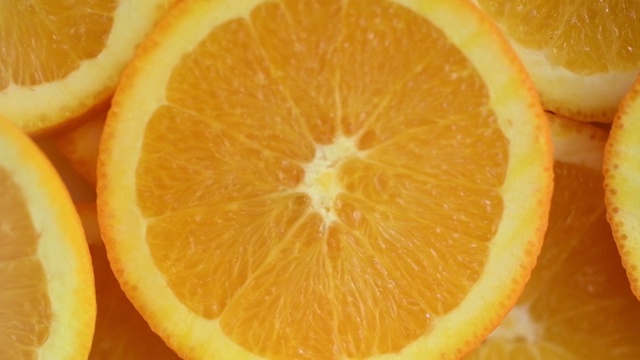 橘片的特写视频素材