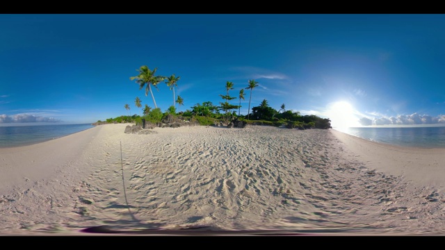 菲律宾班塔扬岛的360 VR天堂海滩视频素材