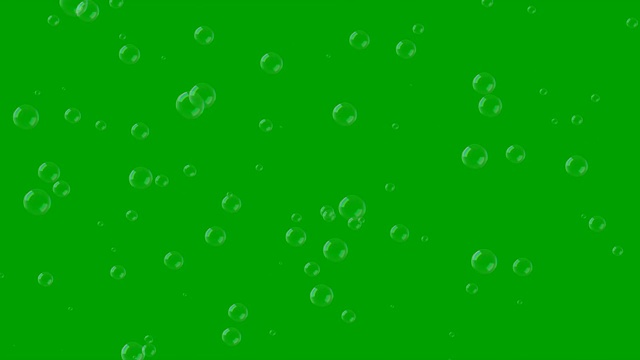 运动泡沫在绿幕背景视频下载