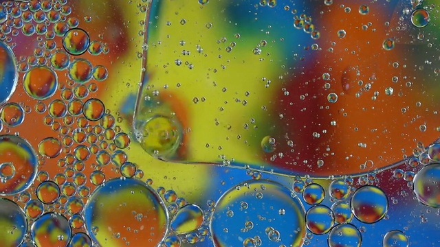 多色气泡背景抽象视频素材