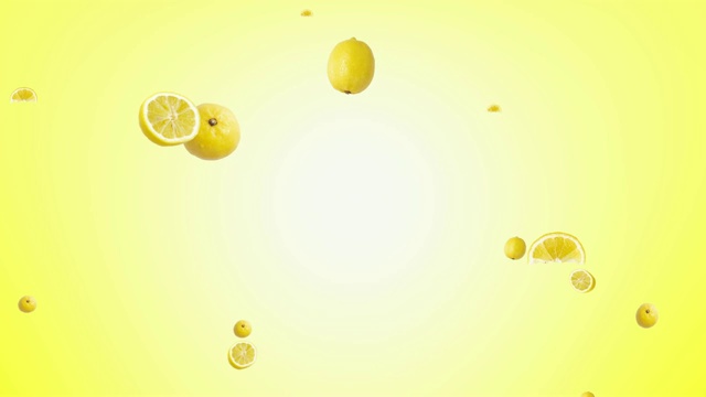 柠檬水果动画背景视频素材