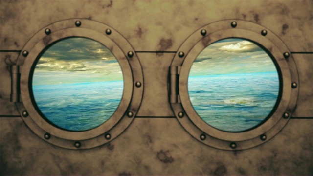 从船窗眺望，热带海洋视频下载