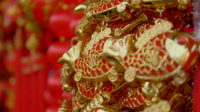 中国装饰的特写视频素材