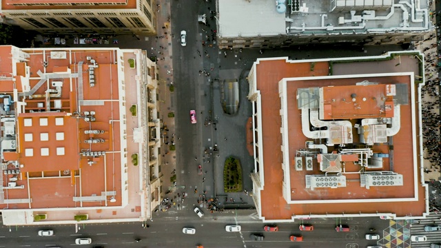 鸟瞰图的墨西哥城中心视频素材