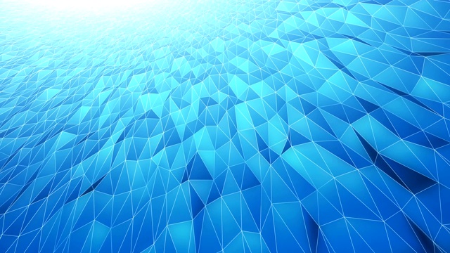抽象几何图案背景(蓝色)-环视频素材