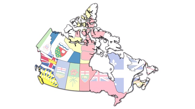 加拿大动画行政地图视频下载