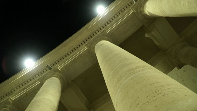 梵蒂冈广场上美丽的圆柱视频素材